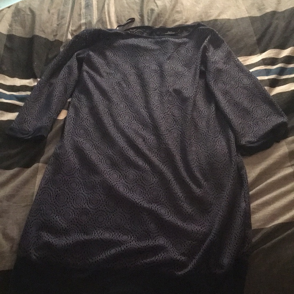Large dark blue dress